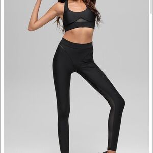 Alo Yoga Black High-Waist Leggings rebel airlift